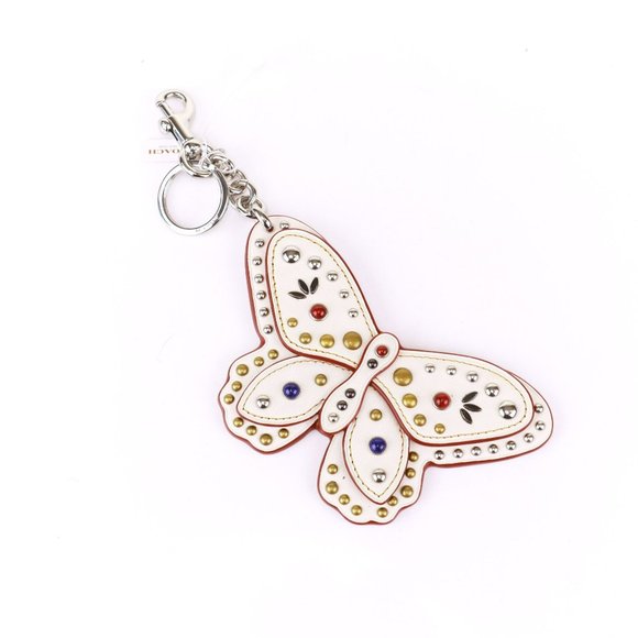 Coach Red and White Key & Bag Charm - Picture 4 of 5